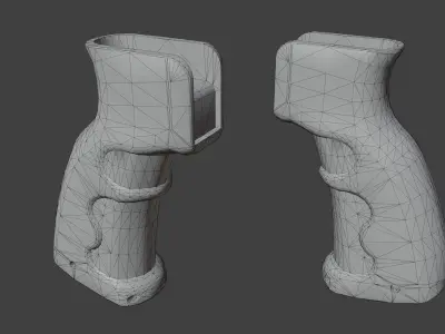 CAA G47 pistol grip Low-poly 3D model