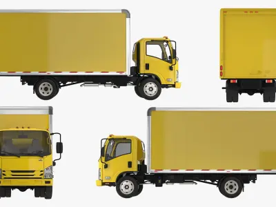 Box Truck Generic Simple Interior 3D model