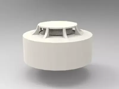 Smoke Detector  Building and Industrial Fire Safety 3D Model 3D print model