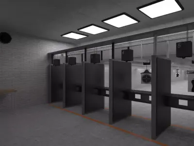 Shooting Range 3D model