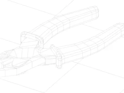 hardware-tools vise tool Low-poly 3D model