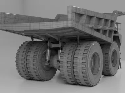 big truck Caterpillar 785D Mining Dump Truck  3D model