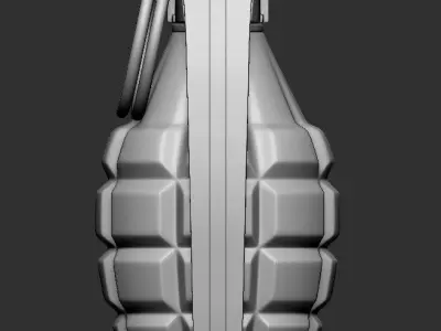 MK2 Grenade Low-poly 3D model purchase