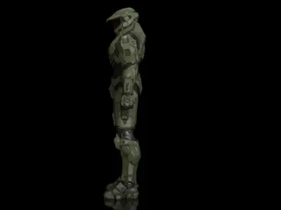 Master Chief Free low-poly 3D model