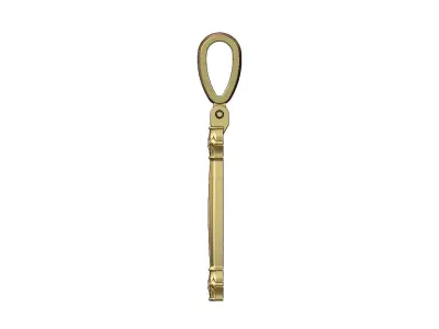 Lotus column sides scroll pendant charm 3D print model