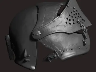 Jousting Helmet II functional 3D print model