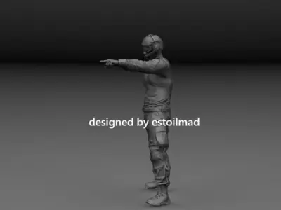 AIRCRAFT CARRIER DECK CREW v3 3D print model