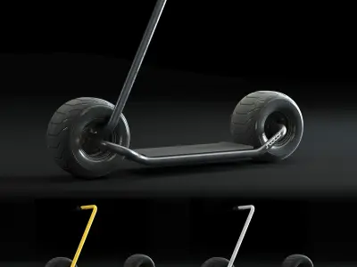 electric scooter stator 3D model