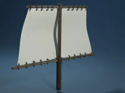 Rectangle mast 3D model