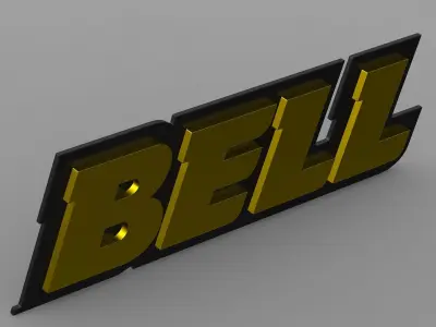 bell logo 3D model