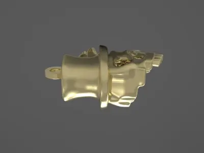 Skull Pendant 3D print model purchase
