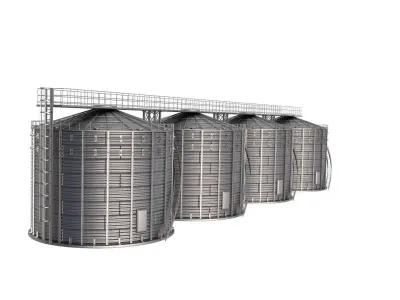 Grain Storage Silo  3D model