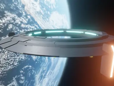 UFO model spaceship 3D model