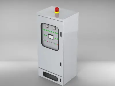 Pressure ventilation explosion-proof cabinet 3D model