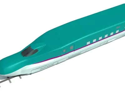 Shinkansen High Speed Train 3D model