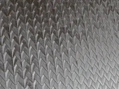 Metal Herringbone Pattern PBR Seamless Texture