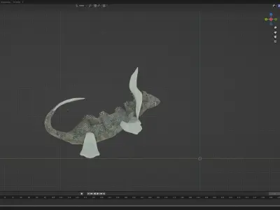 Malpod Lizard Low-poly 3D model