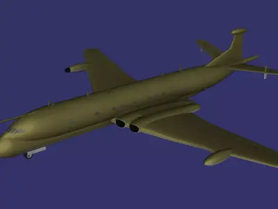 Hawker Siddeley Nimrod Low-poly 3D model