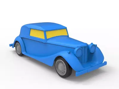 Jaguar 1940 Classic Car 3D print model