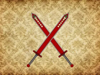 Fantasy Emerald Sword 3D model