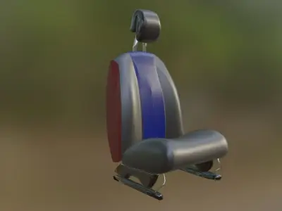 Car seat Free 3D model 3