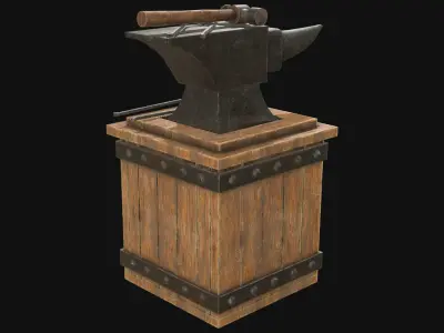 Anvil 2 Low-poly 3D model