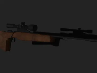 Sniper SP66 Free low-poly 3D model