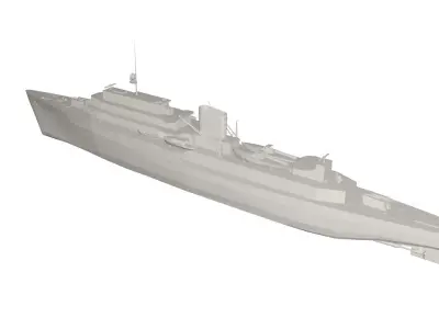Military Ship 3D model buy