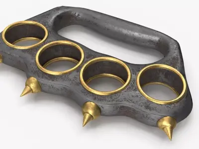 Knuckles PBR Low-poly 3D model