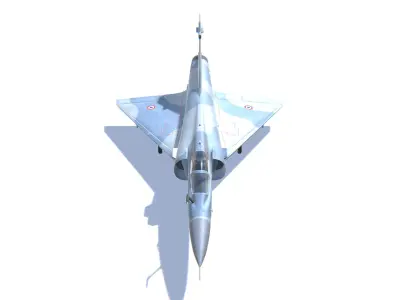 Mirage 2000 Jet Fighter Aircraft Low-poly 3D model