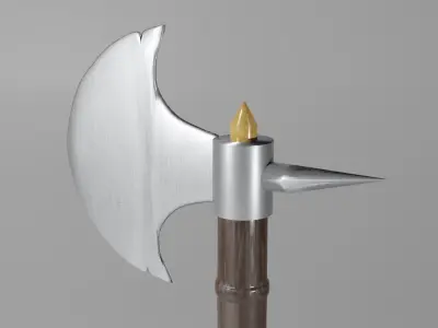 Battle Axe Free low-poly 3D model get