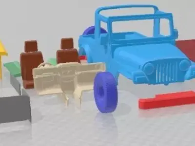 Mahindra Thar 2010 Printable Car 3D print model