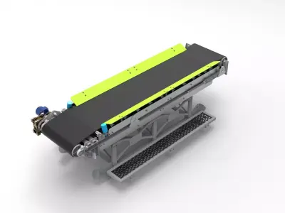 Conveyor Belt Table Low-poly 3D model