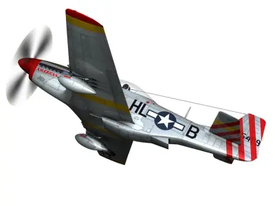 North American P-51D - American Beauty  3D model
