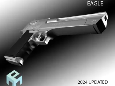 Desert Eagle gun 3D model purchase