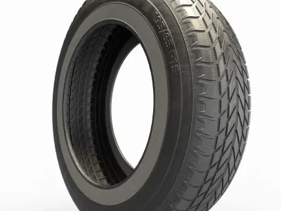 Car Tire 3D model V2