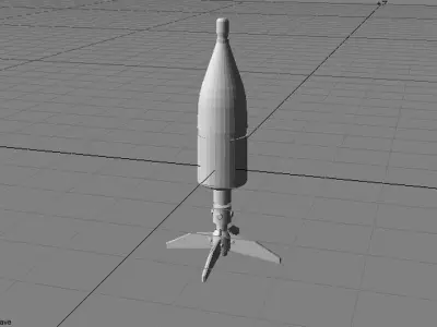 Rocket Launcher - Projectile - HEAT High Explosive Anti-Tank 3D model