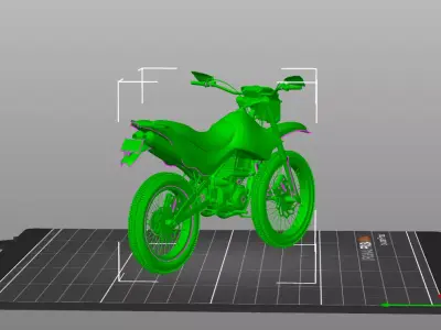 Enduro Dirt Bike Racing 250cc 3D Model  3D print model