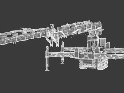 Palfinger PCC 57002 Crawler Crane 3D model