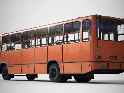 Urban Bus  Low-poly 3D model
