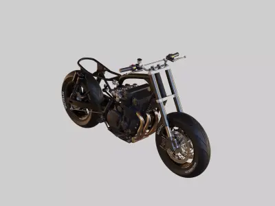 Motorbike Base for customizing 3D model