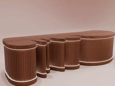 Reception Desk 3D model