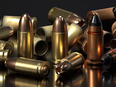 9MM Ammo Pack Low-poly 3D model