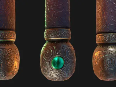 Magnifying Glass Low-poly 3D model