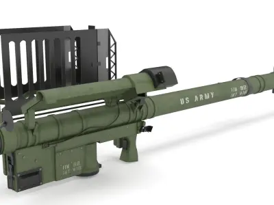 FIM 92 Stinger Missile Launcher 3D model