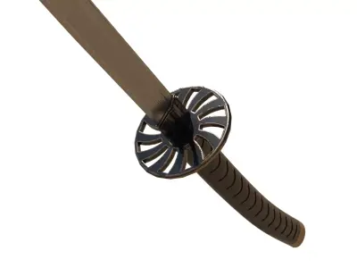 KATANA SWORD Low-poly 3D model purchase