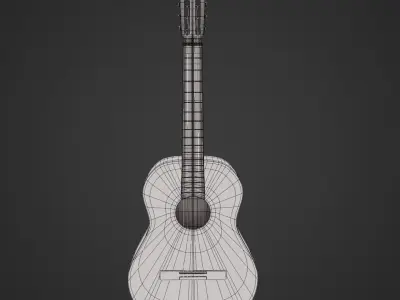 Classic Guitar - 3D Realistic  3D model