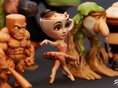 Italian Brainrot Pack VOL1 Low-poly 3D model