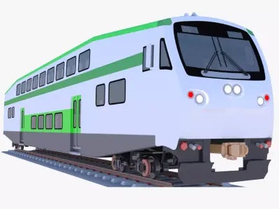 Bombardier BiLevel coach 3D model