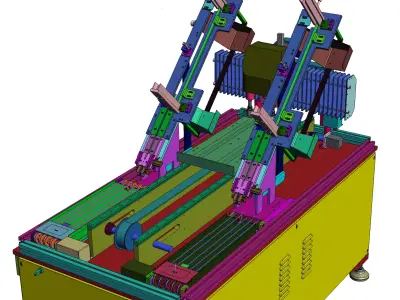 Bottom shell assembly equipment 3D model